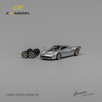 1:64 Pagani Codalunga Metallic silver- CM Models - CM64-Codalunga-03