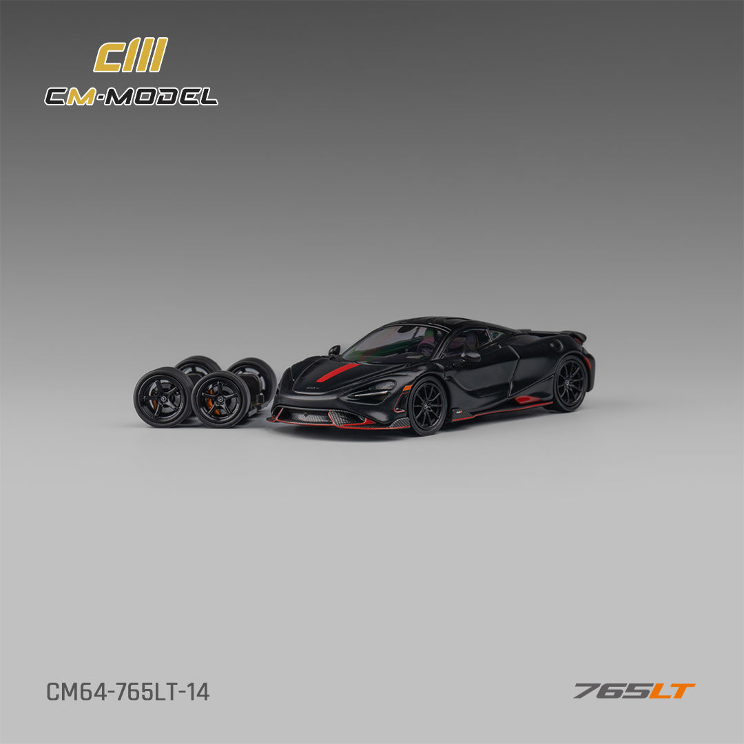 1:64 Mclaren 765LT Matt black 765LT-  CM Models - CM64-765LT-14