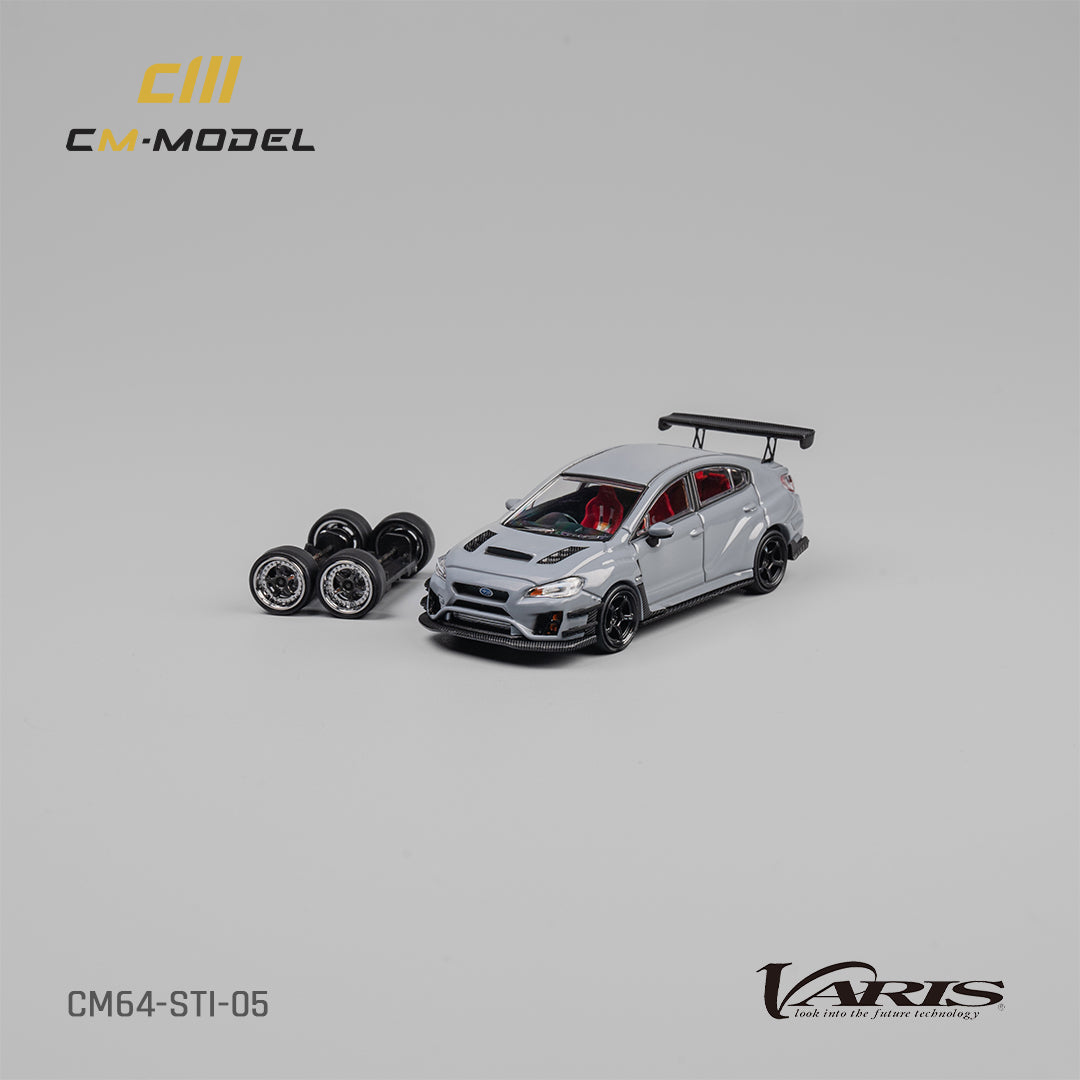 1:64 Subaru STI Varis Widebody 1.0 Gray - CM64- STI-05