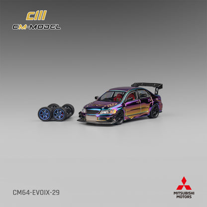 1:64 Misubishi Lancer Evoix Widebody Chromecolour Evo9- CM Models - CM64-Evoix-29