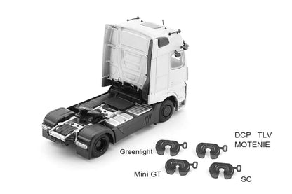 1/64 Mercedes-Benz Actros 2-BLACK - GCD Diecast - KS-069-403