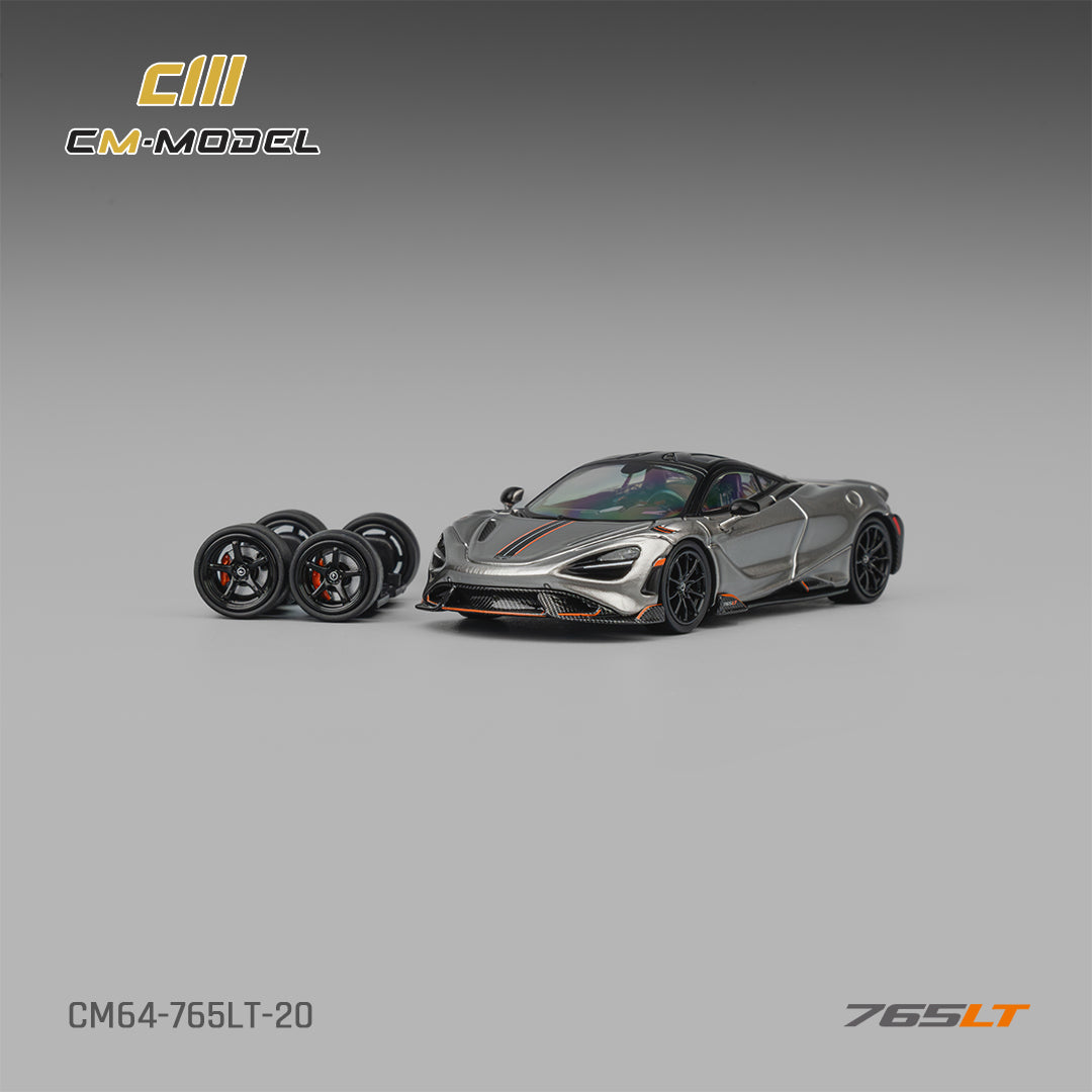 1/64 Mclaren 765LT Silver Gray 765LT  - CM Models - CM64-765LT-20