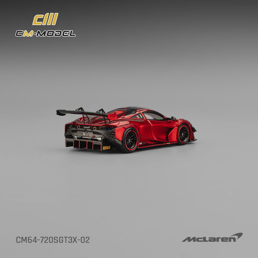 1/64 Mclaren 720SGT3X Metallic red - CM Models - CM64-720SGT3X-02