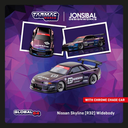 1:64 Nissan Skyline (R32) Widebody  Midnight purple - T64G-061-MP