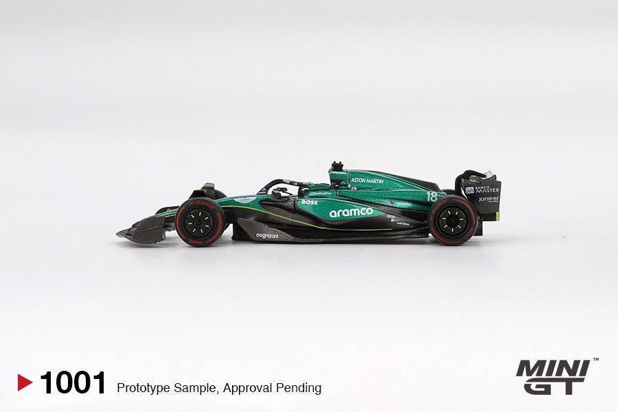 1/64 ASTON MARTIN AMR24 NO.18 LANCE STROLL 2024 F1 2024 BAHRAIN GP BLISTER PACKAGING - MGT01001-BL