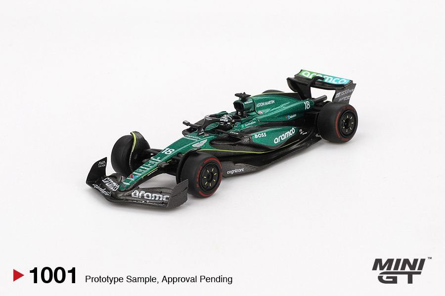 1/64 ASTON MARTIN AMR24 NO.18 LANCE STROLL 2024 F1 2024 BAHRAIN GP BLISTER PACKAGING - MGT01001-BL