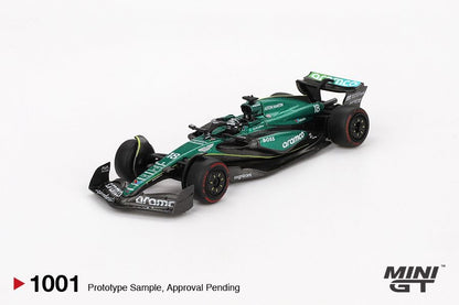 1/64 ASTON MARTIN AMR24 NO.18 LANCE STROLL 2024 F1 2024 BAHRAIN GP BLISTER PACKAGING - MGT01001-BL