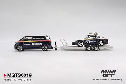 1/64 Porsche 911 Dakar #718 / Volkswagen ID. Buzz Porsche Centrum Gelderland Roughroads Set - MGTS0019