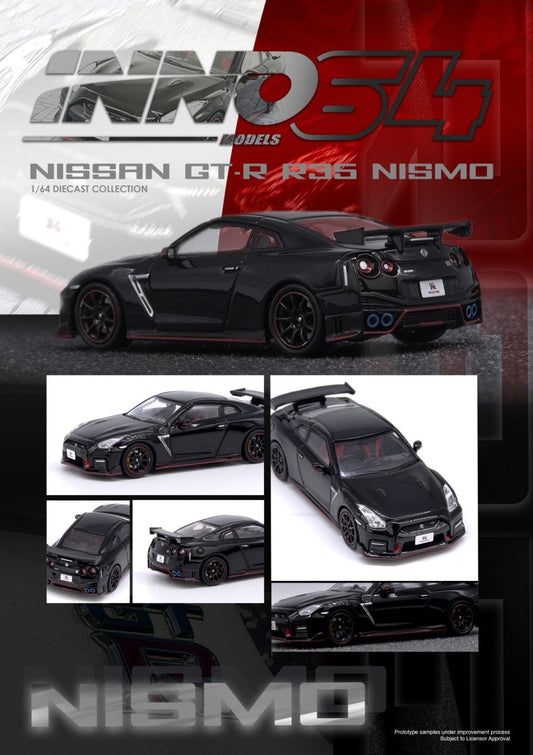 1/64 NISSAN GT-R (R35) NISMO Black - Inno64 - IN64-R35N-BLA