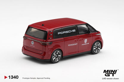 1/64 VOLKSWAGEN ID BUZZ PORSCHE RENNDIENST - Mini GT - MGT01340