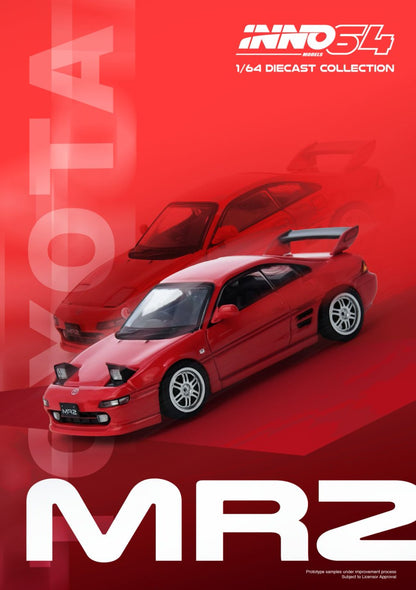 1/64 TOYOTA MR2 (SW20) Red - Inno64 - IN64-MR2SW20-RED