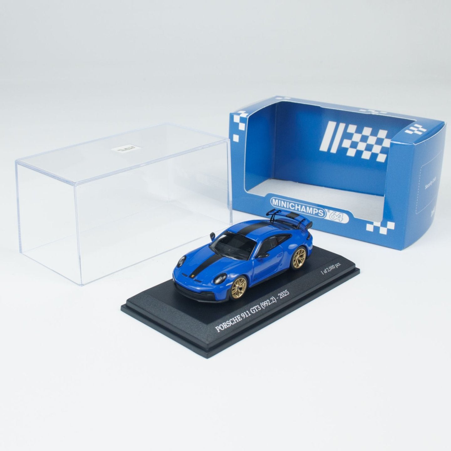 1:64 MINICHAMPS PORSCHE 911 (992.2) GT3-2025 -  WEISSACH PACKAGE x 5 colourways