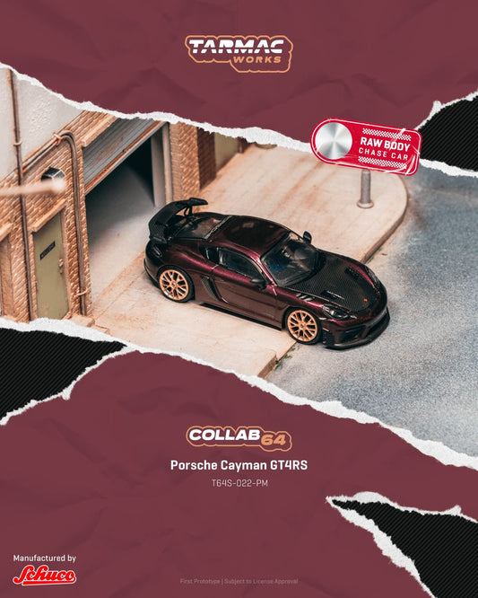 1/64 - Porsche Cayman GT4RS Amethyst Metallic  - TARMAC - T64S-022-PM