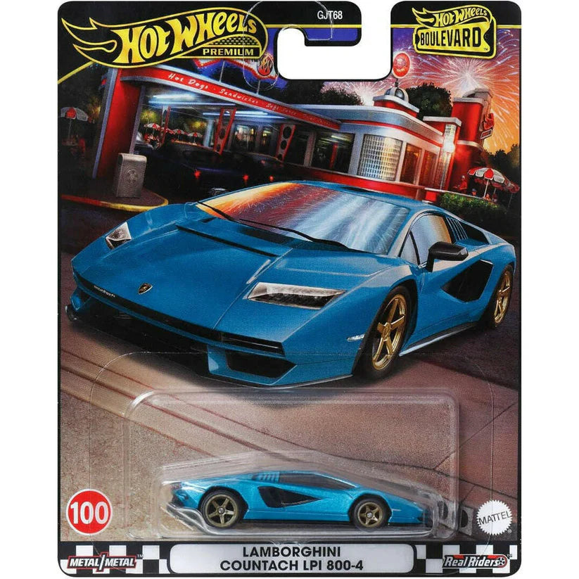 1:64 Hot Wheels Boulevard Lamborghini Countach LPI 800-4 (100) HRT70