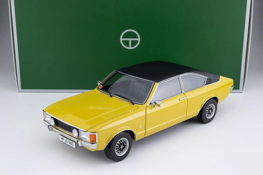 1:18 - GRANADA CONSUL 2.3L V6 GT COUPE II SERIES 1975 - DAYTONA YELLOW BLACK - 18080005