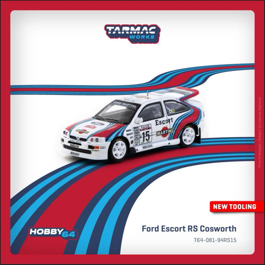 1/64 Ford Escort RS Cosworth WRC Rallye Sanremo 1994 Malcolm Wilson /  Bryan Thomas  - Tarmac Models - T64-081-94RS15
