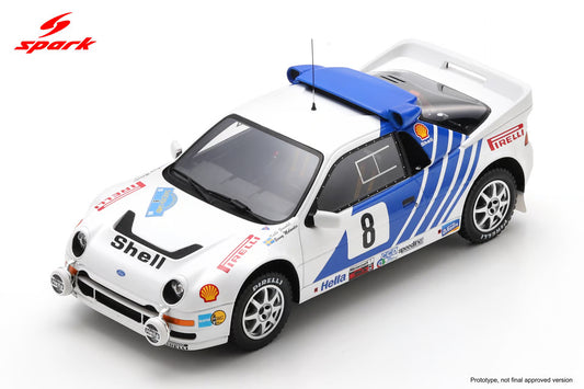 1/18 - Ford RS200 #8 3rd Swedish Rally 1986 K. Grundel/B. Melander - Spark - SPA 18S779