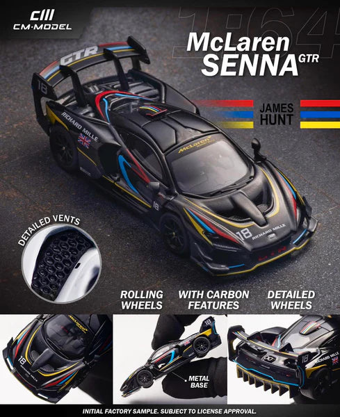 1:64 McLaren Senna GTR James Hunt - HEC 2025 - CM Models - CM64-SennaGTR-HEC25