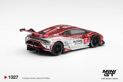 1/64 LAMBORGHINI HURACAN GT3 EVO2 NO.9 PFAFF MOTORSPORTS 2025 IMSA WEATHERTECH GTD PRO  - Mini GT - MGT01327
