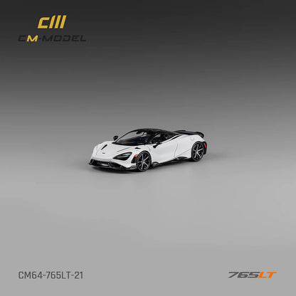 1/64 - McLaren 765LT White with carbon hood CM64- 765LT-21