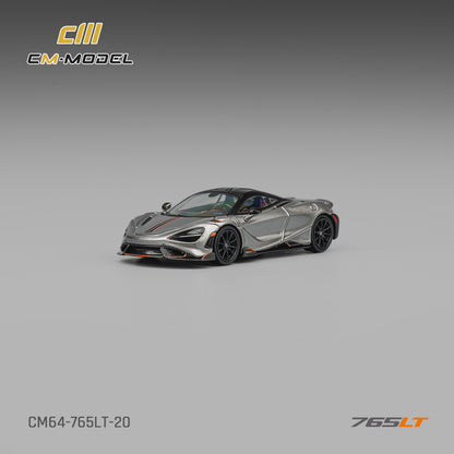 1/64 Mclaren 765LT Silver Gray 765LT  - CM Models - CM64-765LT-20