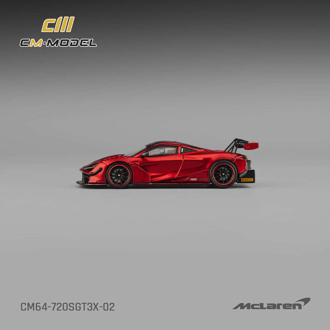 1/64 Mclaren 720SGT3X Metallic red - CM Models - CM64-720SGT3X-02