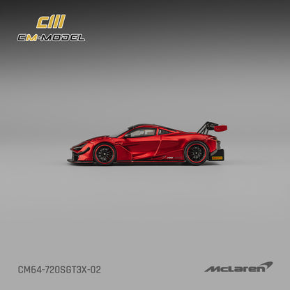 1/64 Mclaren 720SGT3X Metallic red - CM Models - CM64-720SGT3X-02