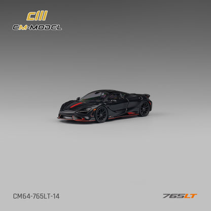 1:64 Mclaren 765LT Matt black 765LT-  CM Models - CM64-765LT-14