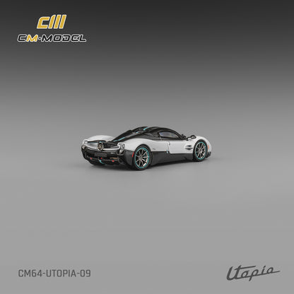 1:64 Pagani Utopia pearl white  with carbon - CM Models - CM64-Utopia-09