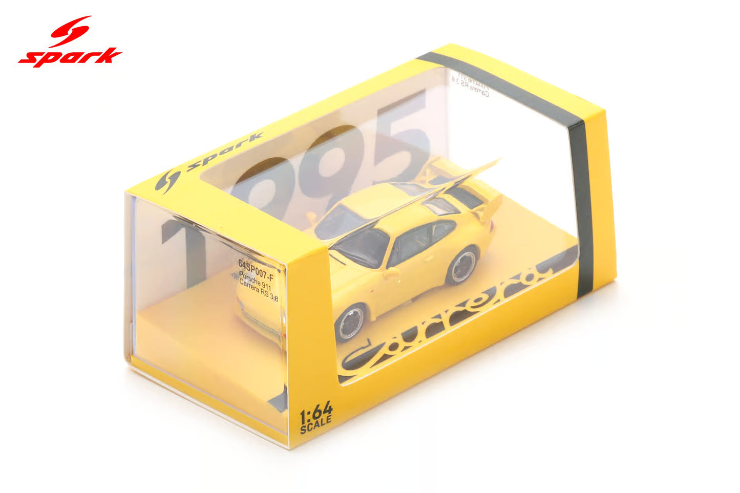 1/64 Porsche 911 (993) RS Clubsport 1995 Yellow - Spark - SPA 64SP007-F