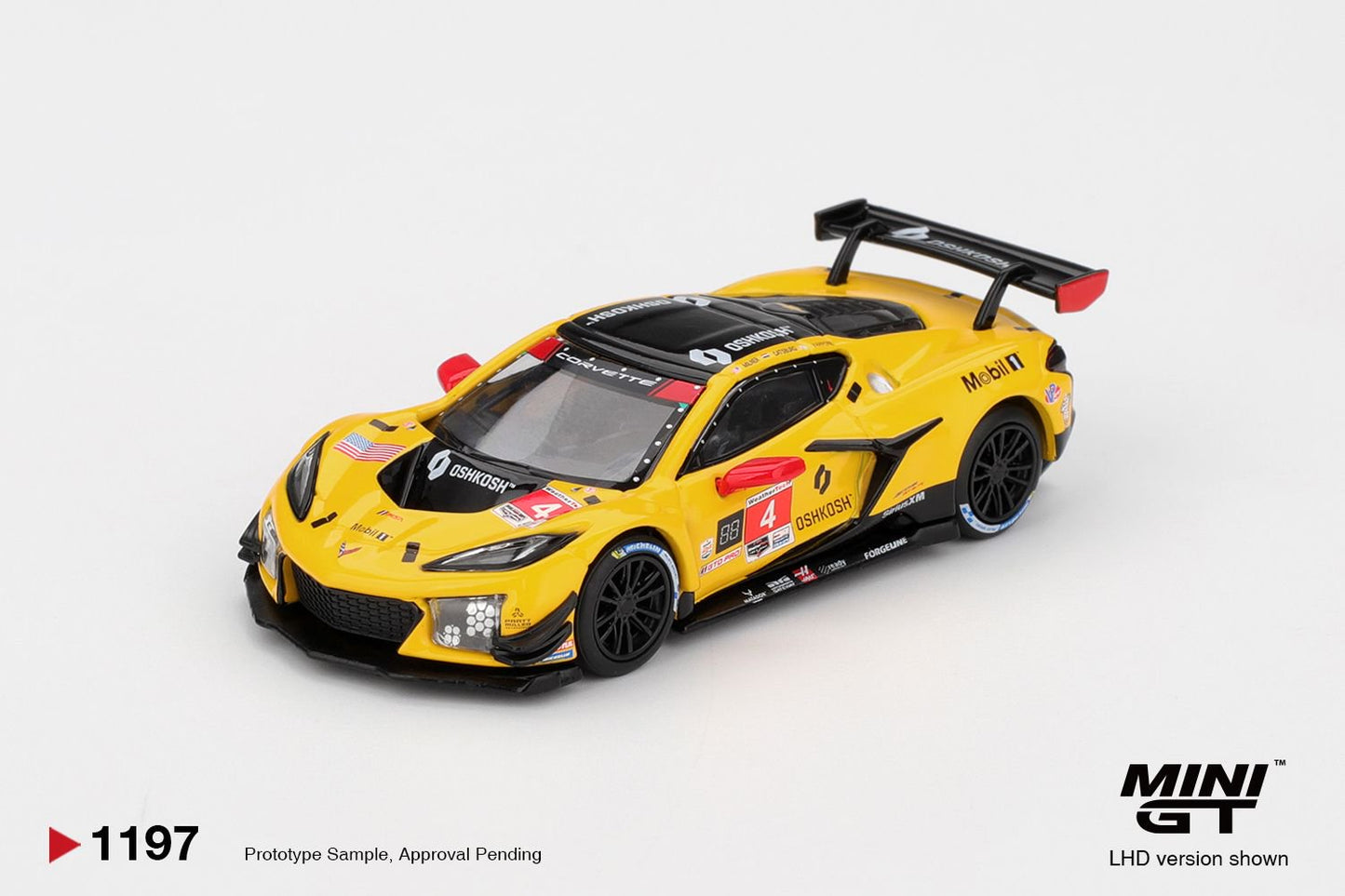 1/64 - CHEVROLET CORVETTE Z06 GT3.R NO.4 CORVETTE RACING BY PRATT MILLER MOTORSPORTS 2025 IMSA DAYTONA 24 HRS - MiniGT - MGT01197