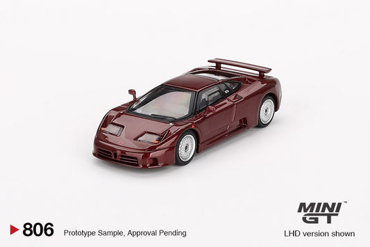 1/64 BUGATTI EB110 GT DARK RED METALLIC (LHD) - MGT00806-L