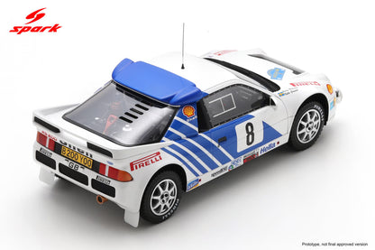 1/18 - Ford RS200 #8 3rd Swedish Rally 1986 K. Grundel/B. Melander - Spark - SPA 18S779