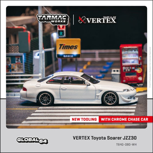 1/64 - VERTEX Toyota Soarer JZZ30 - TARMAC - T64G-080-WH