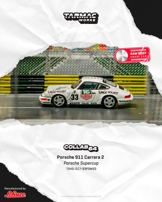 1/64 - Porsche 911 Carrera 2  Porsche Supercup Monaco 1993 Winner - TARMAC - T64S-017-93PSM33