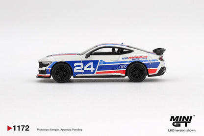 1/64 FORD MUSTANG DARK HORSE NO.24 FORD PERFORMANCE RACING SCHOOL  - MiniGT - MGT011172