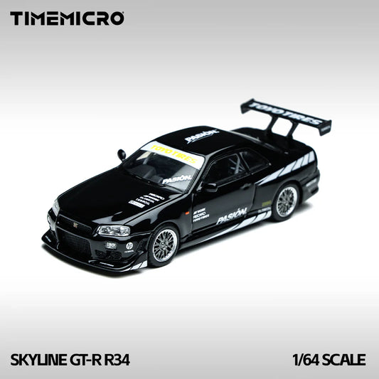 1/64 - Nissan Skyline GTR R34 Black  - Time Micro - TM800504