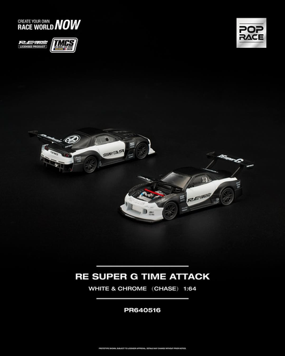 1/64 RE SUPER G TIME ATTACK WHITE & CHROME (PR64-516), *TMCS Event Cars* - Poprace - coming soon.