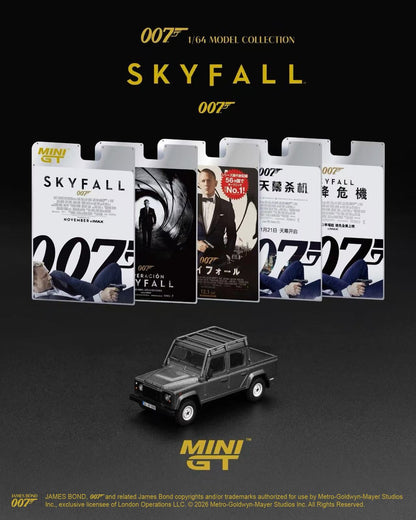 1/64 LAND ROVER DEFENDER 110 CREW CAB SKYFALL (LHD) ENGLISH BLISTER PACKAGING - MiniGT - MGT00918-007E