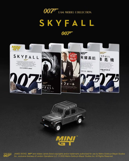1/64 LAND ROVER DEFENDER 110 CREW CAB SKYFALL (LHD) ENGLISH BLISTER PACKAGING - MiniGT - MGT00918-007E