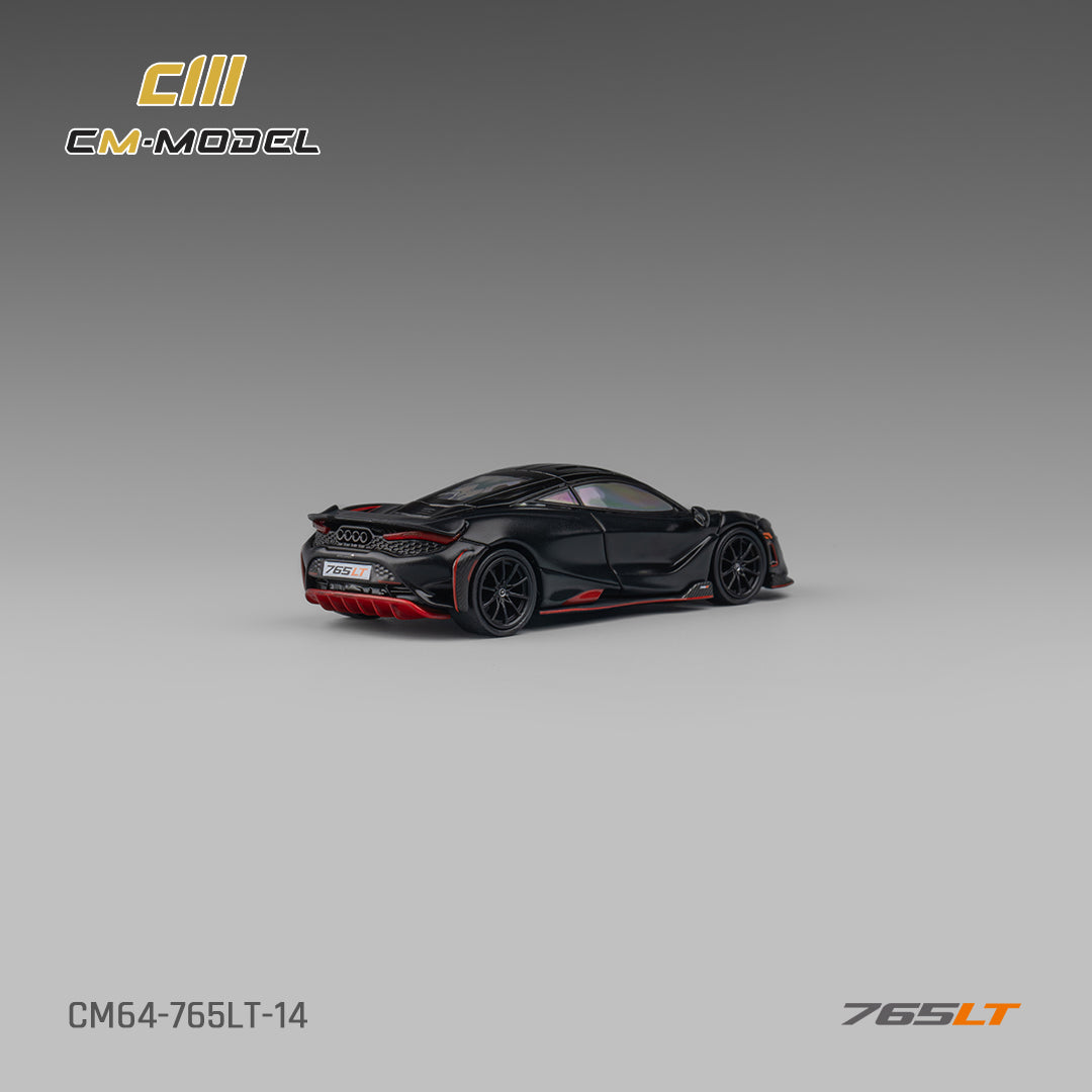 1:64 Mclaren 765LT Matt black 765LT-  CM Models - CM64-765LT-14