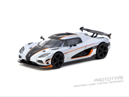 1:64 Koenigsegg Agera RS Moon Silver / Black - T64G-TL005-MS