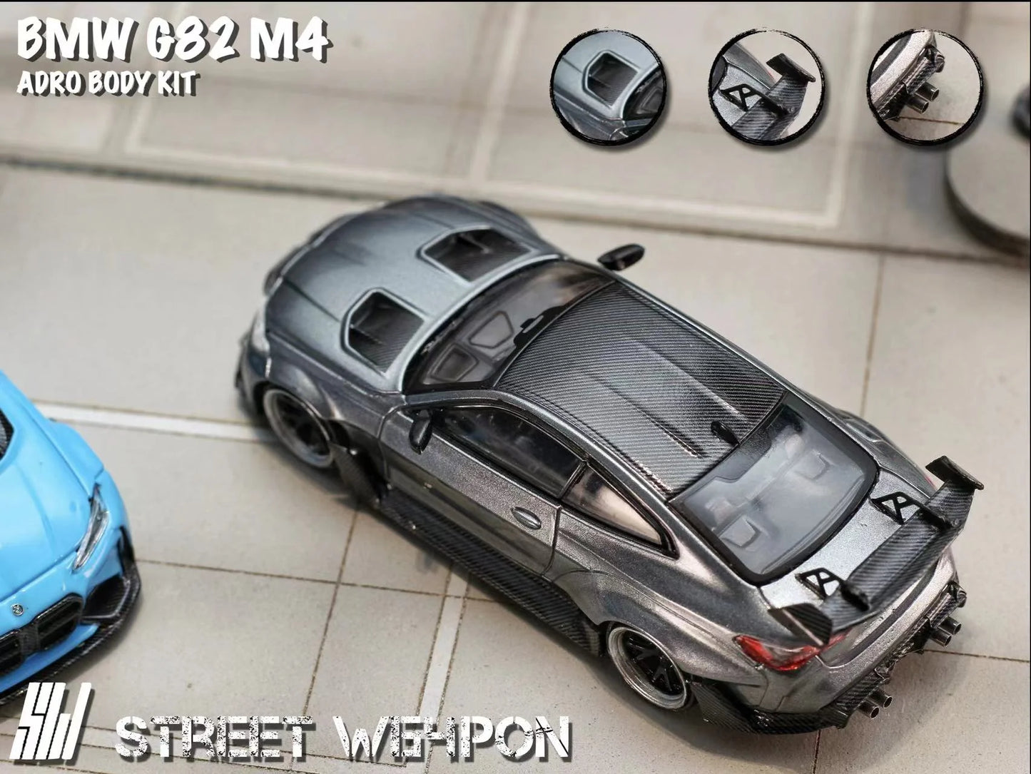 1/64 BMW G82 M4 ADRO BODY KIT Widebody (2 Colours)  - Street Weapon.