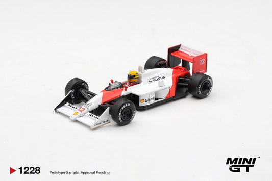 1/64 McLaren MP4/4 #12 Ayrton Senna 1988 Canadian Grand Prix Winner - Mini GT - MGT01228