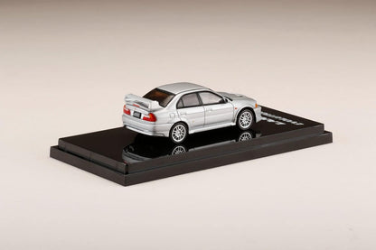 1/64 1998 Mitsubishi Lancer GSR Evolution 5 (CP9A), satellite silver - Hobby Japan - HJ641032AS