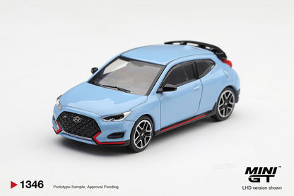 1/64 HYUNDAI VELOSTER N PERFORMANCE BLUE (LHD) (KOREAN EXCLUSIVE) - Mini GT - MGT01346-L