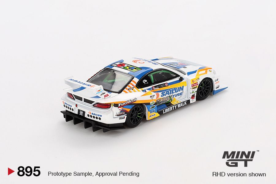 1/64 NISSAN LB-SUPER SILHOUETTE S15 SILVIA NO.555 2023 FORMULA DRIFT JAPAN (RHD) BLISTER PACKAGING- MGT00895-BL