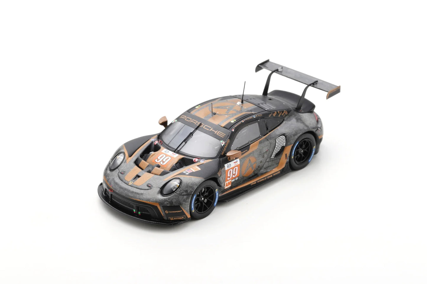 1/64 PORSCHE - 911 991 RSR-19 4.2L TEAM HARDPOINT MOTORSPORT N 99 24h LE MANS 2022 A.HARYANTO - A.PICARIELLO - M.RUMP - BLACK - SPARKY SPA Y278