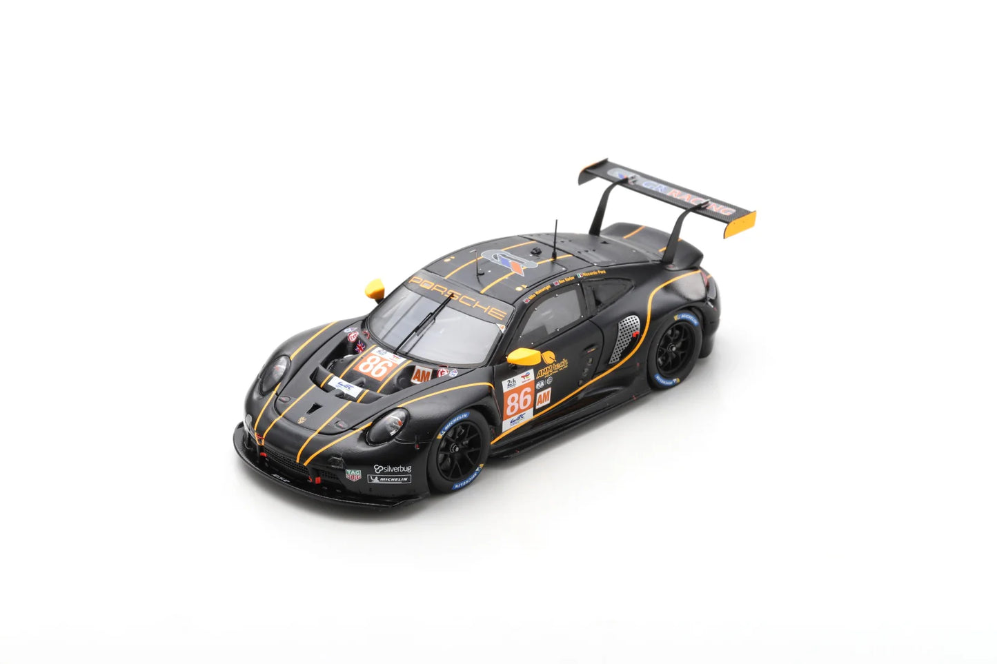 1/64 PORSCHE - 911 991 RSR-19 4.2L TEAM GR RACING N 86 24h LE MANS 2022 M.WAINWRIGHT - R.PERA - B.BARKER - BLACK- SPARKY SPA Y276
