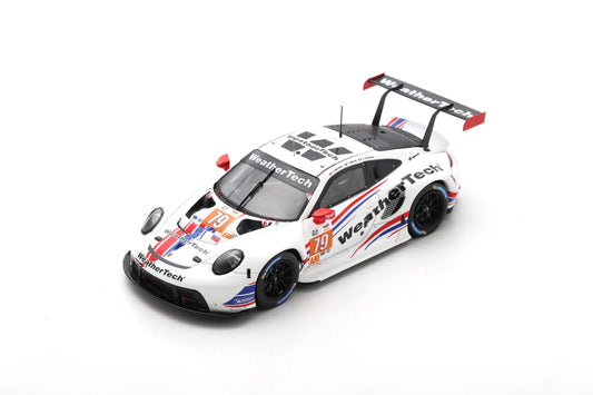 1/64 PORSCHE - 911 991 RSR-19 4.2L TEAM WEATHERTECH RACING N 79 2nd LMGTE AM CLASS 24h LE MANS 2022 COOPER MACNEIL - JULIEN ANDLAUER - THOMAS MERRIL - WHITE- SPARKY SPA Y275